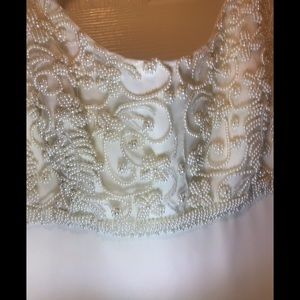 Elegant Ivory beaded dress SZ 11/12